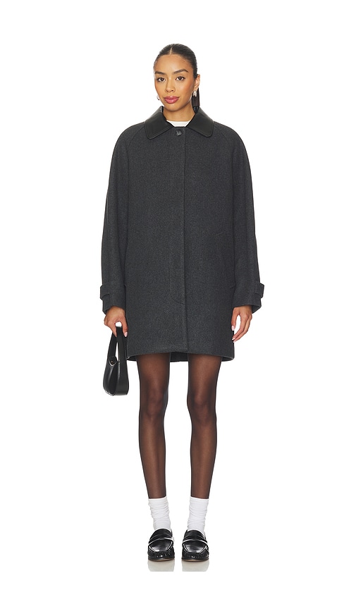 Elodie The Label Elodie Spencer Coat In Gray