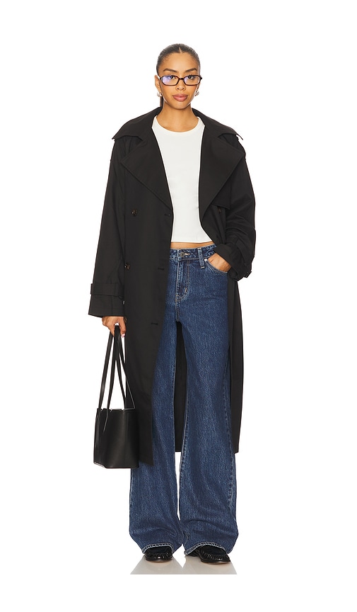 Elodie The Label Elodie Mason Trench Coat In Black
