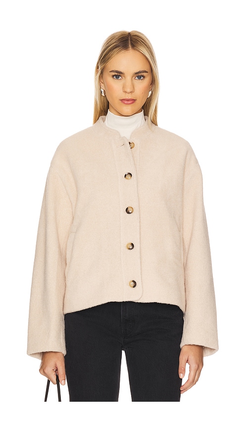 Elodie The Label Elodie Jules Half Coat In Gold