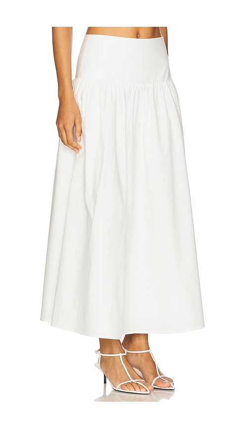 Elodie The Label Wren Poplin Skirt In 白色