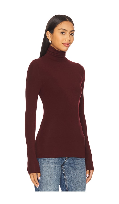 Elodie The Label Elodie Fleur Top In Burgundy
