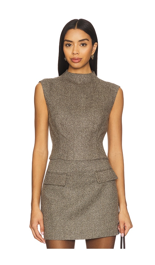Elodie The Label Elodie Devon Top In Gray