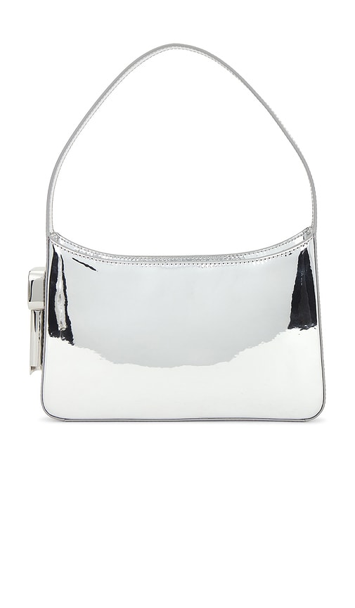 Edie Parker Burn Sholder Bag In Silver