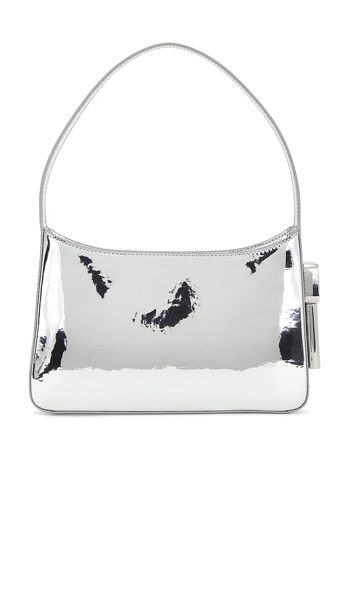 Edie Parker Burn Sholder Bag In Silver