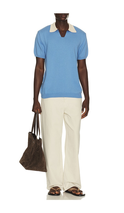  Edmmond Studios Dinners Polo In Blue. Size S. Also In M, L. 