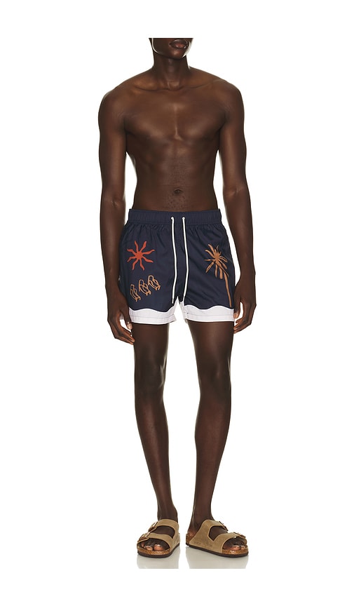  Edmmond Studios Badeshorts In Blue. Größe S. Also In M, L, Xl/1x. 