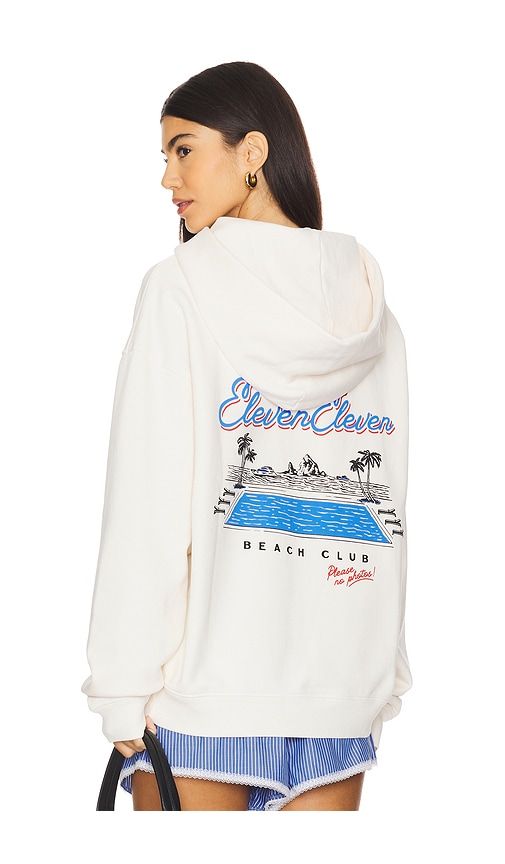 Shop Eleven Eleven Beach Club Sweatshirt In Ivory