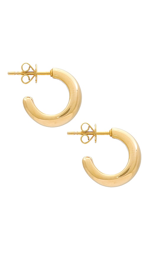 Shop Ef Collection Jumbo Dome Hoop Earrings In 14k Yellow Gold