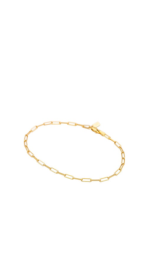 EF COLLECTION Mini Lola Chain Bracelet in 14k Yellow Gold