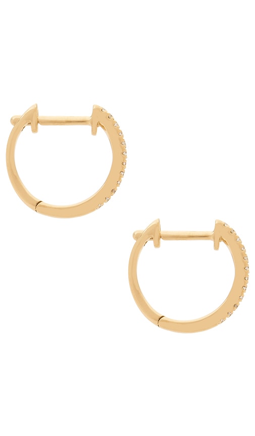 Ef Collection Diamond Huggie Earrings In Gold