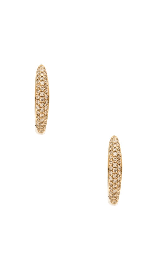  Ef Collection Ohrringe Dome In Metallic Gold. 