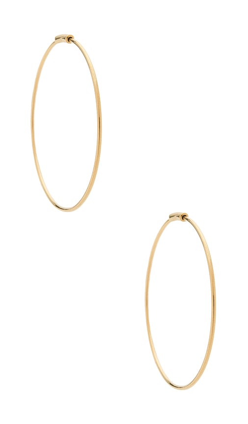 Ef Collection The Perfect Gold Hoop Earrings In Gold