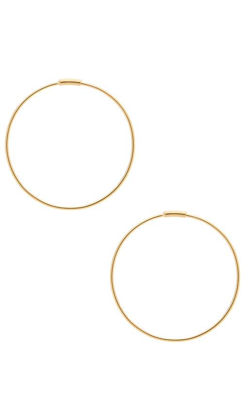 Ef Collection The Perfect Gold Hoop Earrings In Gold