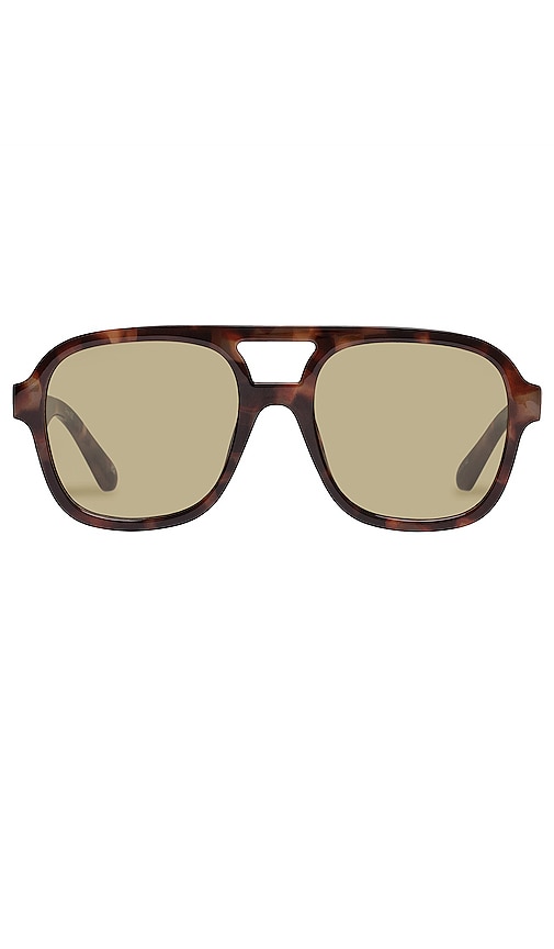AIRE Whirlpool Sunglasses in Dark Tort & Khaki Tint