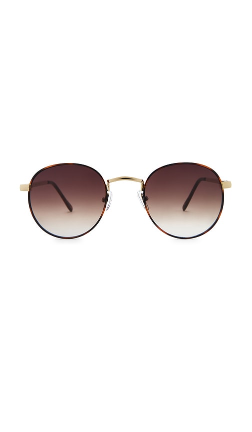 Rising Sunglasses in Metallic Gold.
