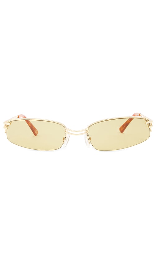 Shop Aire Helix Sunglasses In Bright Gold