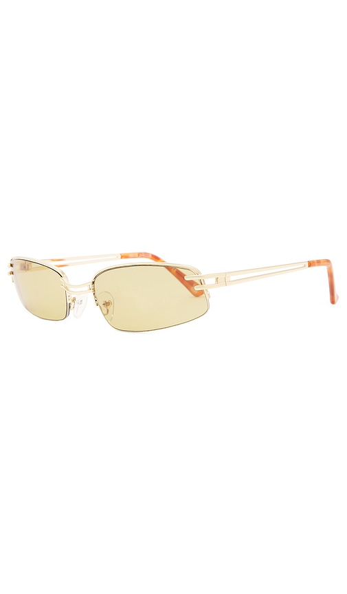 Shop Aire Helix Sunglasses In Bright Gold