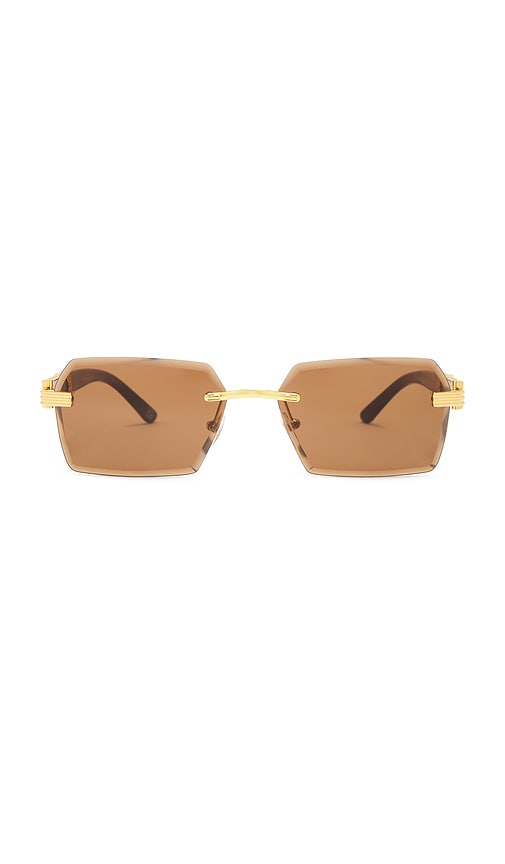 Shop Aire Nebula Sunglasses In Bright Gold