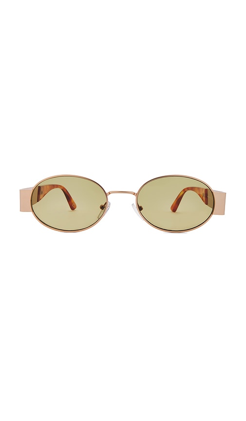 Shop Aire Mars Sunglasses In Satin Gold & Vintage Tort