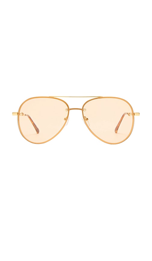 AIRE Mirzam Sunglasses in Bright Gold & Hazel Tint