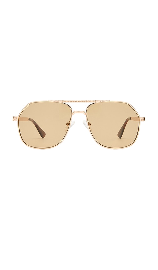 AIRE X Cleobella Cosmos Sunglasses in Gold & Tan Tint