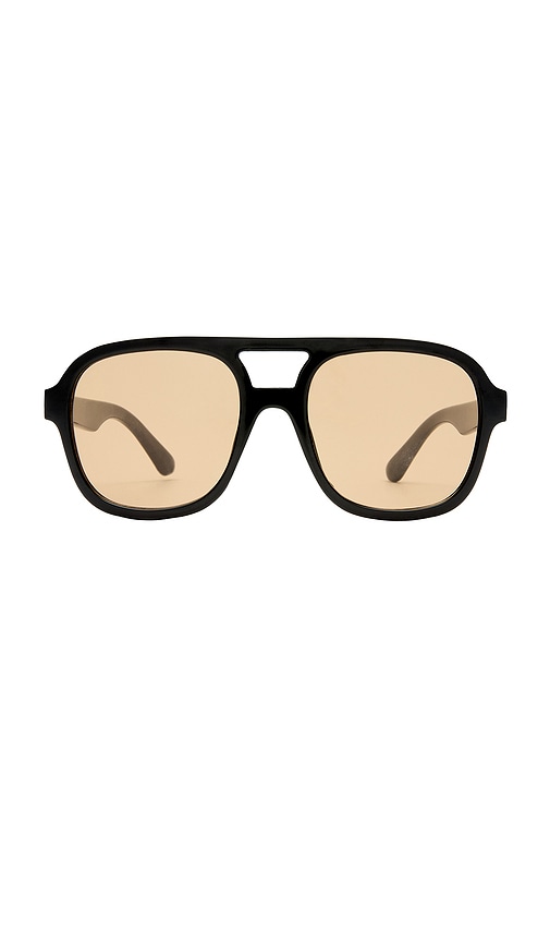 AIRE X Cleobella Whirlpool Sunglasses in Black & Tan Tint