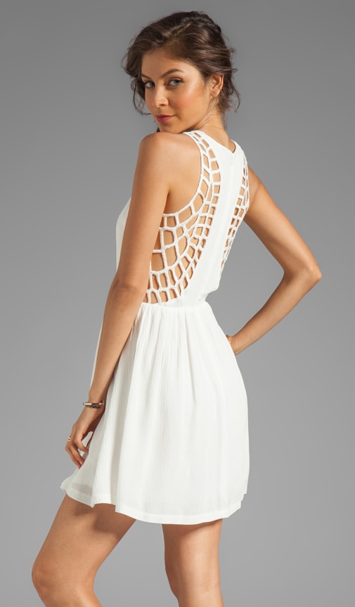 Spider Web Back Gauze Dress