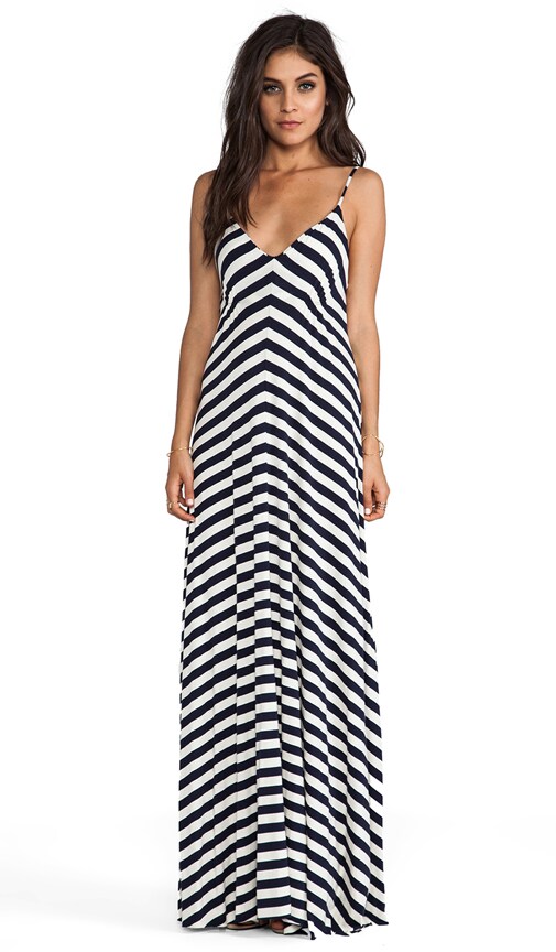 Eight Sixty Stripe Maxi in Navy & Scour
