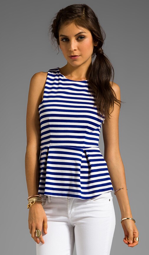 Stripe Peplum Tank