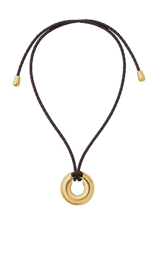 Shop Eliou Charlie Necklace In Metallic Gold