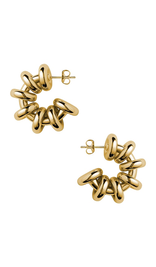 Eliou Biblo Earring in Metallic Gold