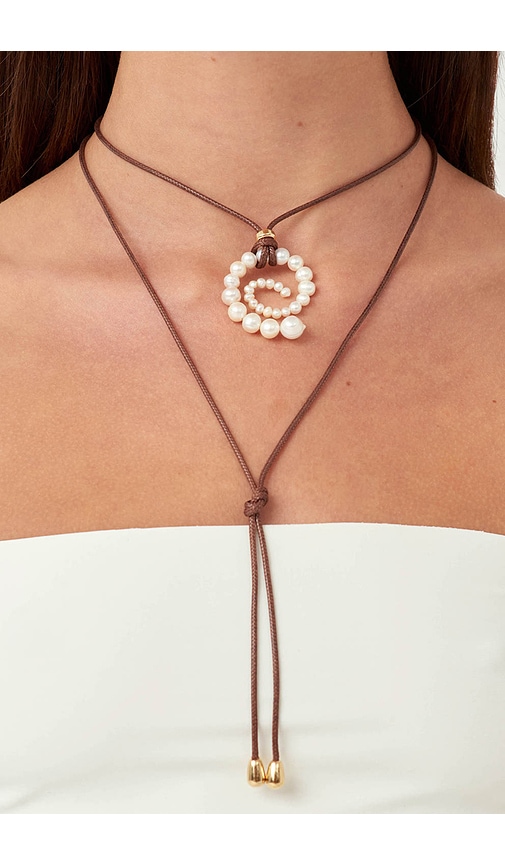 Shop Eliou Arla Wrap Necklace In Ì§ì£¼