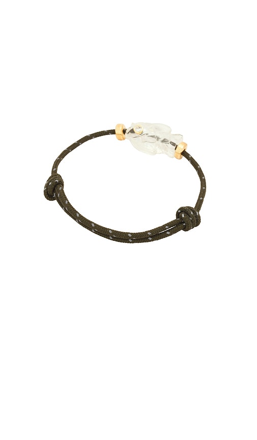  Eliou Armband Aus Paracord Mazu In Metallic Gold,green. 