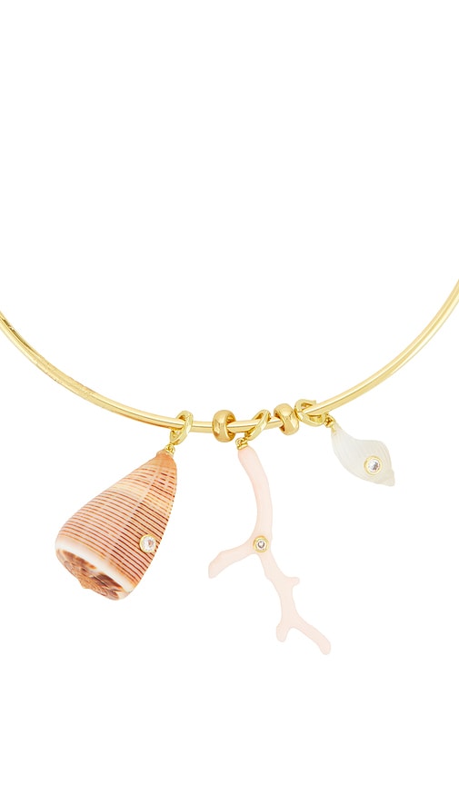  Eliou Briny Necklace In Metallic Gold. 