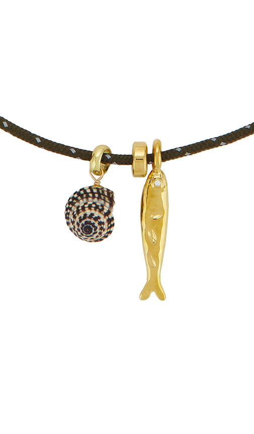  Eliou Corvo Necklace In Army. 