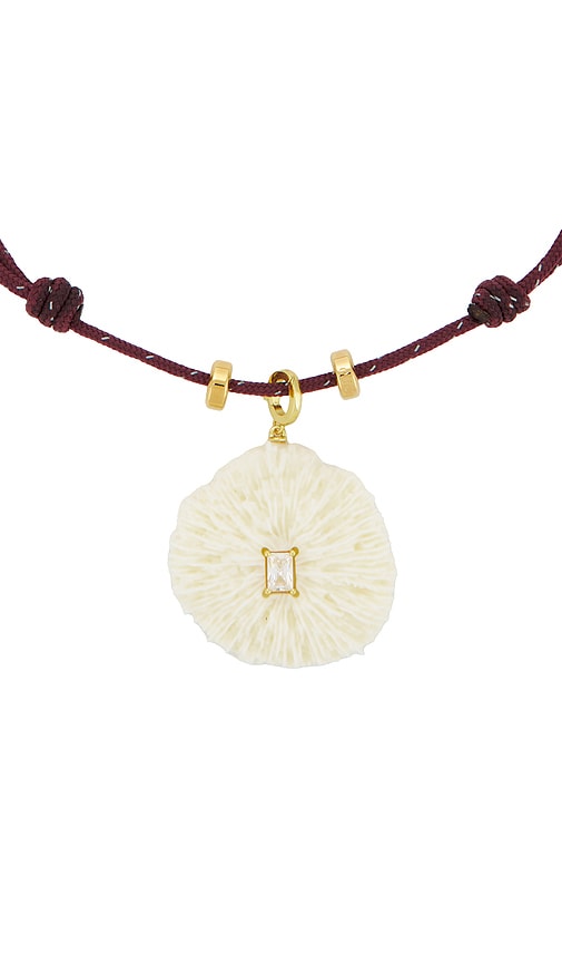  Eliou Coral Necklace In Wine. 
