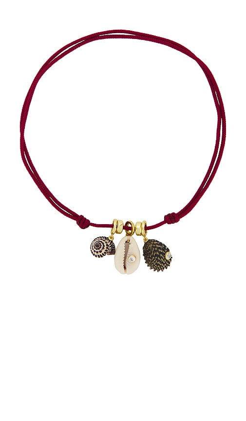 Eliou Drift Necklace In Burgundy