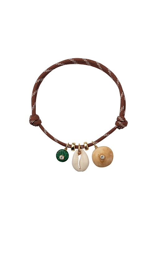Eliou Tatty Anklet in Brown.