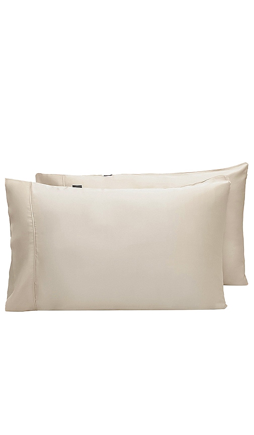 Ettitude Standard Signature Sateen Pillowcase Set In Sand