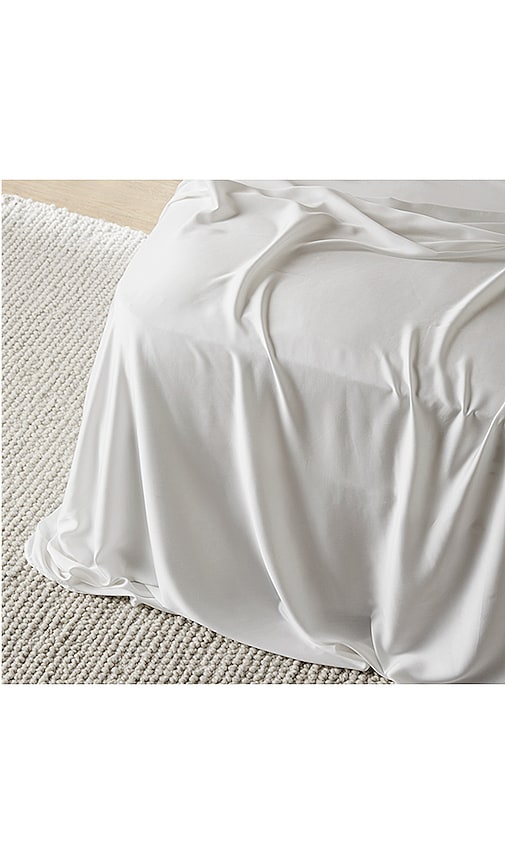 Shop Ettitude Full Signature Sateen Sheet Set In Cloud