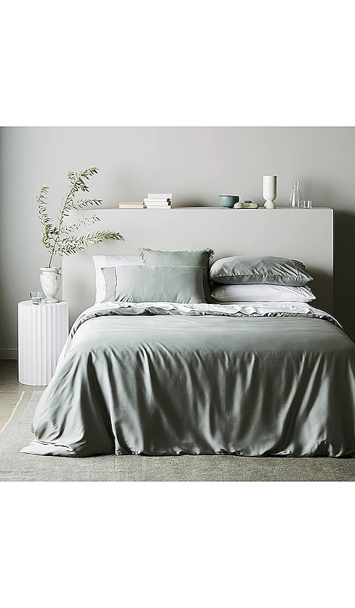  Ettitude Bettbezug Signature Sateen Duvet Cover In Sage. 