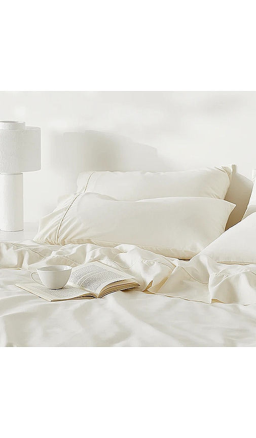  Ettitude Kissenhüllen-set Linen+ Pillowcase Set In White. 