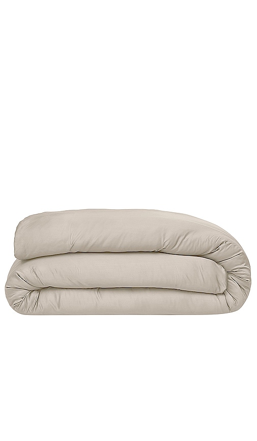 Ettitude Twin Sateen Solid Duvet Cover – 沙色 In Sand