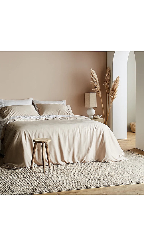  Ettitude Bettbezug Sateen Solid Duvet Cover In Ivory. 