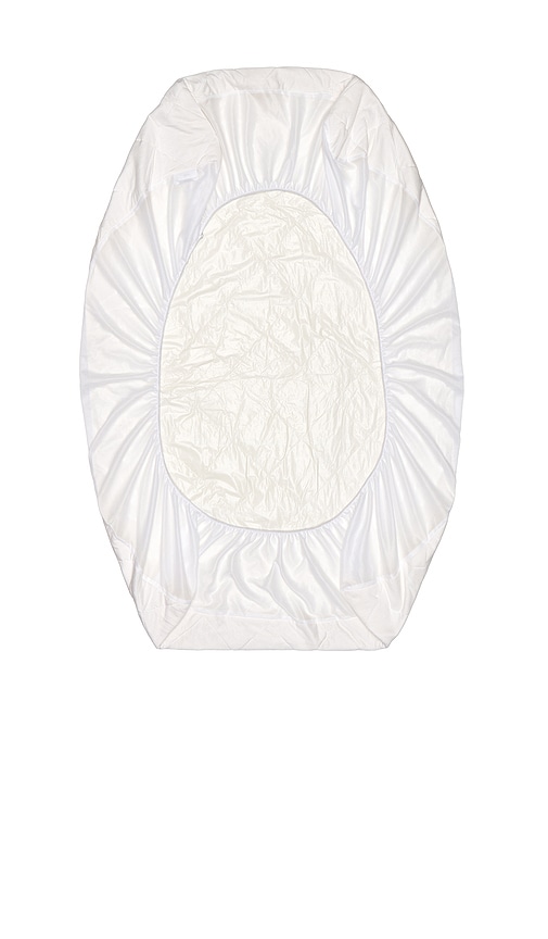 Ettitude Cleanbamboo Crib Mattress Protector In White