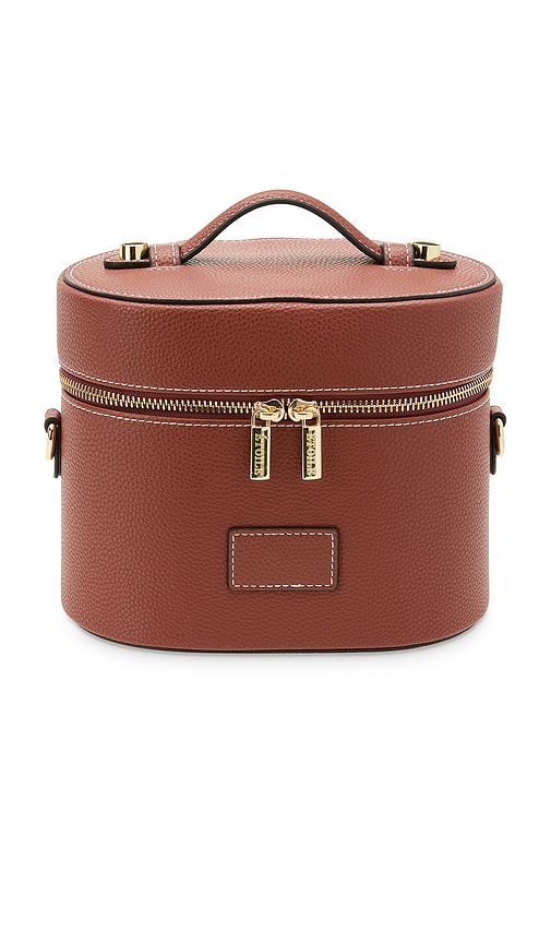 Oval Toiletry Case in Ginger Brown