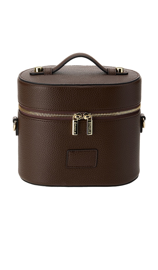 Oval Toiletry Case in Espresso.