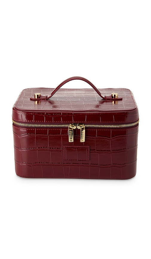 ETOILE COLLECTIVE x REVOLVE Vanity Case in Burgundy Croc