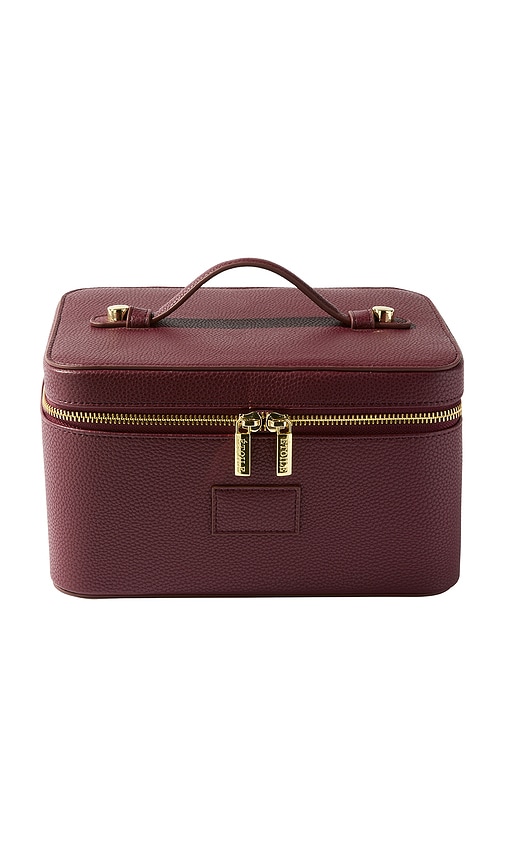 ETOILE COLLECTIVE Vanity Case in Burgundy.