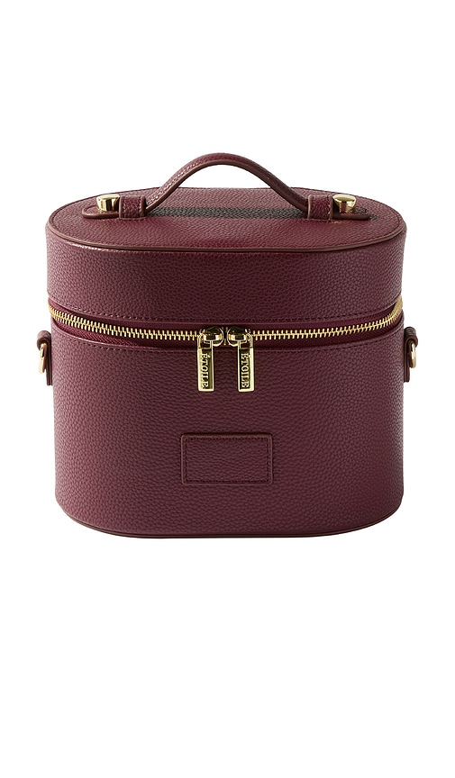 Oval Toiletry Case in Burgundy